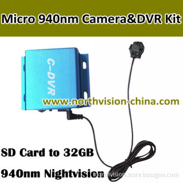 1 CH SD DVR with 940nm Night Vision Mini Camera